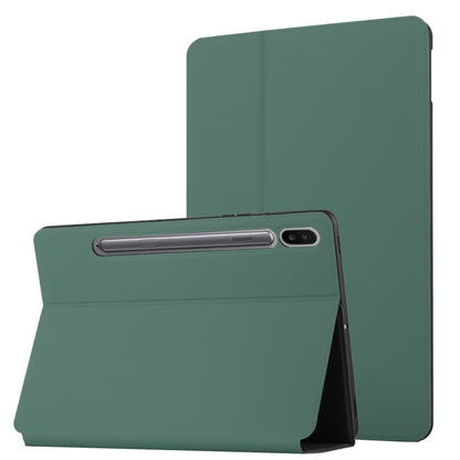 Dual-Folding Horizontal Flip Tablet Leather Case with Holder & Sleep / Wake-up Function