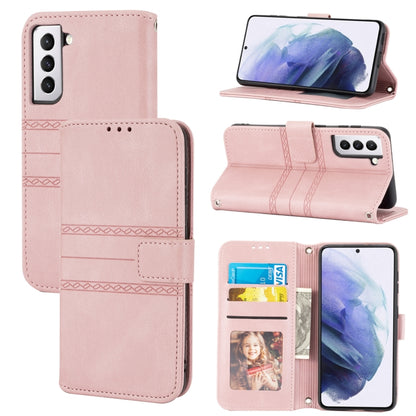 Embossed Striped Magnetic Buckle PU + TPU Horizontal Flip Phone Leather Case, For Samsung Galaxy Z Fold3 5G, For Samsung Galaxy Z Fold2 5G, For Samaung Galaxy S22 5G, For Samaung Galaxy S22+ 5G