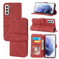 Embossed Striped Magnetic Buckle PU + TPU Horizontal Flip Phone Leather Case, For Samaung Galaxy S22 5G, For Samaung Galaxy S22+ 5G