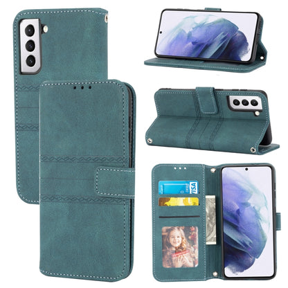 Embossed Striped Magnetic Buckle PU + TPU Horizontal Flip Phone Leather Case, For Samsung Galaxy Z Fold3 5G, For Samsung Galaxy Z Fold2 5G, For Samaung Galaxy S22 5G, For Samaung Galaxy S22+ 5G