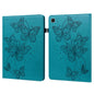 Embossed Butterfly Pattern Horizontal Flip Leather Tablet Case