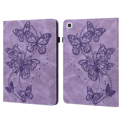 Embossed Butterfly Pattern Horizontal Flip Leather Tablet Case