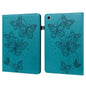 Embossed Butterfly Pattern Horizontal Flip Leather Tablet Case