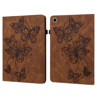 Embossed Butterfly Pattern Horizontal Flip Leather Tablet Case