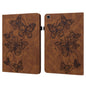 Embossed Butterfly Pattern Horizontal Flip Leather Tablet Case