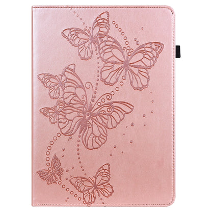 Embossed Butterfly Pattern Horizontal Flip Leather Tablet Case