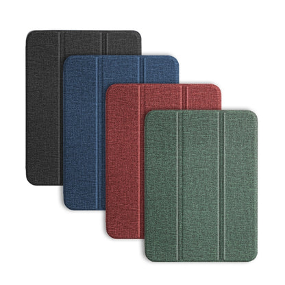 Mutural YASHI Series Cloth Pattern Texture Horizontal Flip Tablet Leather Case