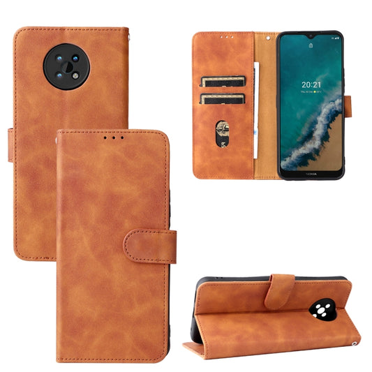 Solid Color Skin Feel Magnetic Buckle Horizontal Flip Calf Texture PU Phone Case