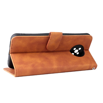 Solid Color Skin Feel Magnetic Buckle Horizontal Flip Calf Texture PU Phone Case