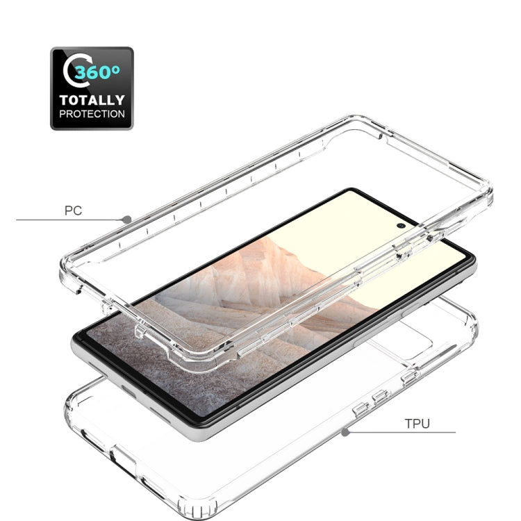 High Transparency Two-color Gradient PC + TPU Phone Protective Case, For Google Pixel 6, For Google Pixel 6 Pro