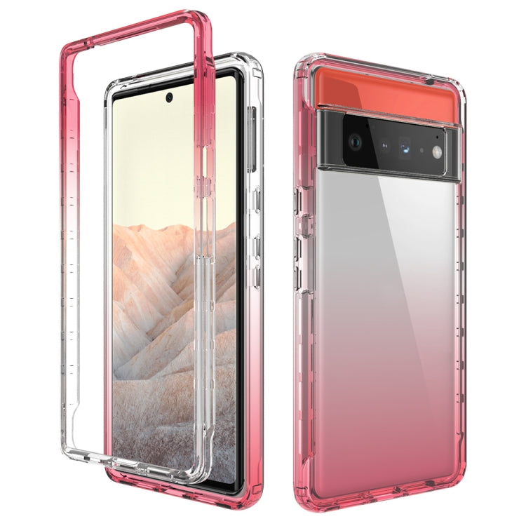 High Transparency Two-color Gradient PC + TPU Phone Protective Case