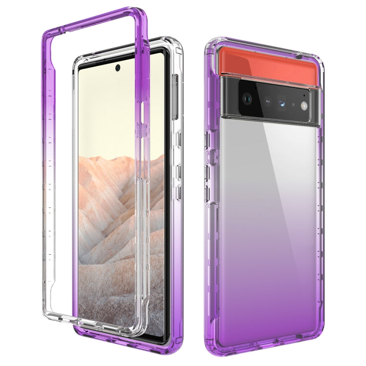 High Transparency Two-color Gradient PC + TPU Phone Protective Case