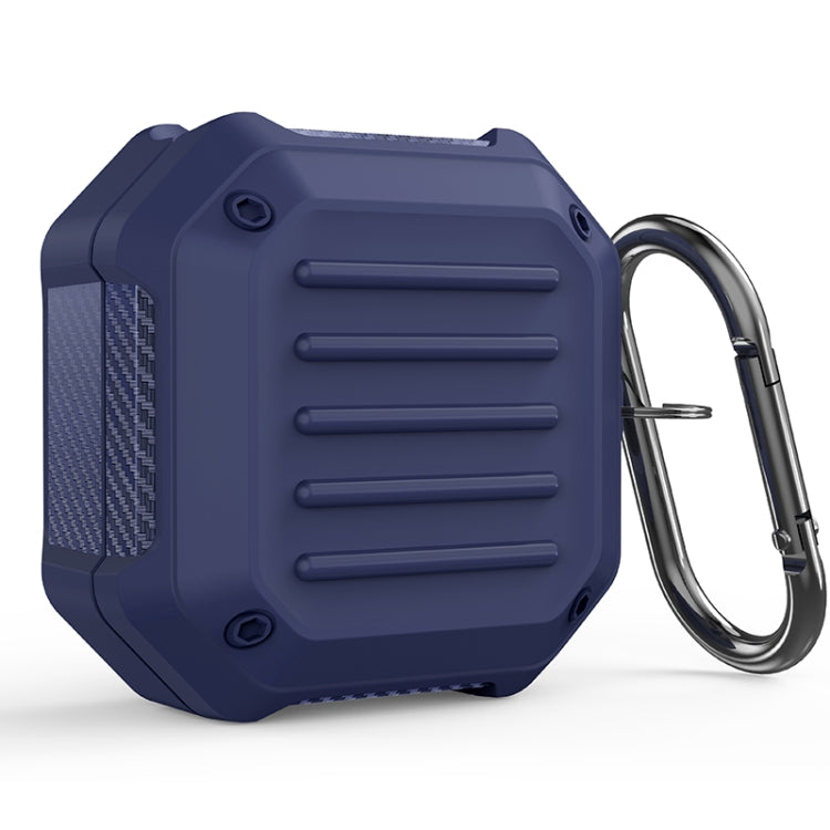 Shockproof Carbon Fiber Luggage Earphone Protective Case with Hook, For Samsung Galaxy Buds Live / Buds 2 / Buds Pro / Buds 2 Pro