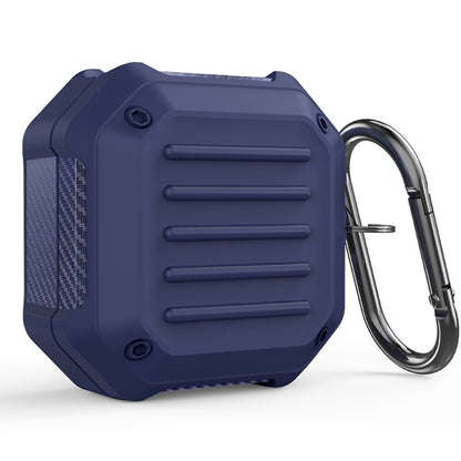 Shockproof Carbon Fiber Luggage Earphone Protective Case with Hook, For Samsung Galaxy Buds Live / Buds 2 / Buds Pro / Buds 2 Pro