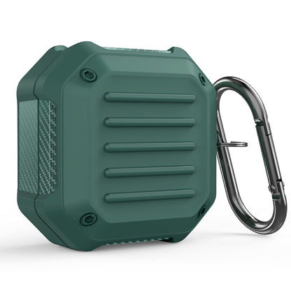 Shockproof Carbon Fiber Luggage Earphone Protective Case with Hook, For Samsung Galaxy Buds Live / Buds 2 / Buds Pro / Buds 2 Pro