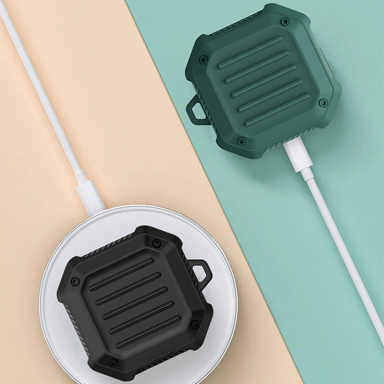 Shockproof Carbon Fiber Luggage Earphone Protective Case with Hook, For Samsung Galaxy Buds Live / Buds 2 / Buds Pro / Buds 2 Pro