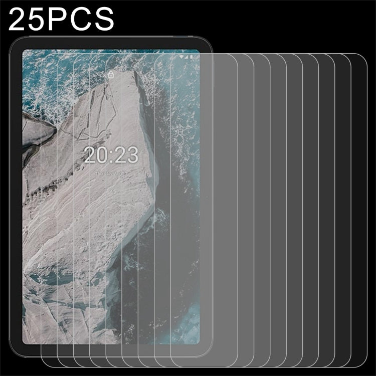 25 PCS 9H 2.5D Explosion-proof Tempered Tablet Glass Film