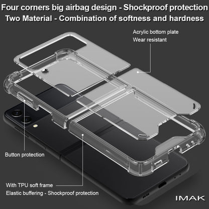 IMAK UX-9 Series Transparent Shockproof Acrylic + TPU Phone Protective Case, For Samsung Galaxy Z Flip3 5G, For Samsung Galaxy Z Fold3 5G
