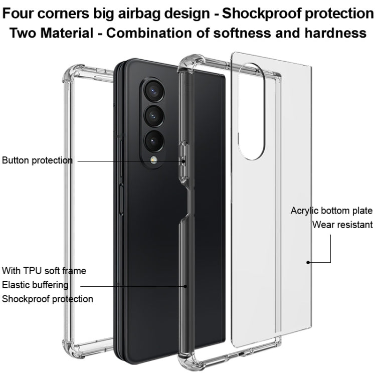 IMAK UX-9 Series Transparent Shockproof Acrylic + TPU Phone Protective Case