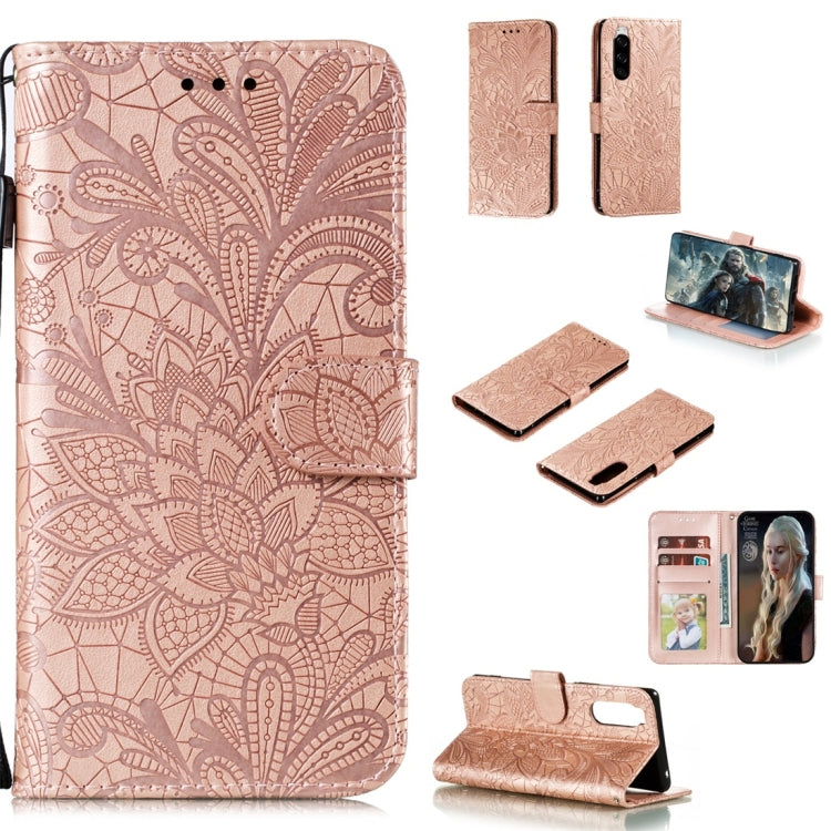 Lace Flower Horizontal Flip Leather Case with Holder & Card Slots & Wallet & Photo Frame