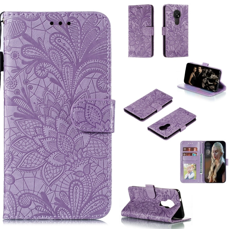 Lace Flower Horizontal Flip Leather Case with Holder & Card Slots & Wallet & Photo Frame