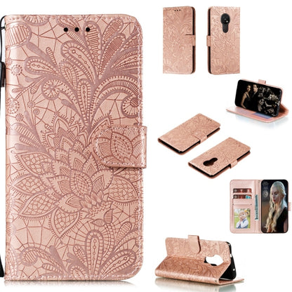 Lace Flower Horizontal Flip Leather Case with Holder & Card Slots & Wallet & Photo Frame