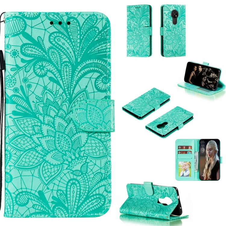 Lace Flower Horizontal Flip Leather Case with Holder & Card Slots & Wallet & Photo Frame, For Sony Xperia 5, For Nokia 7.2, For Xiaomi Mi 9 Pro