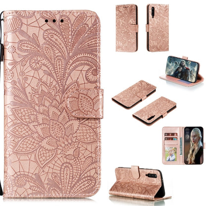 Lace Flower Horizontal Flip Leather Case with Holder & Card Slots & Wallet & Photo Frame