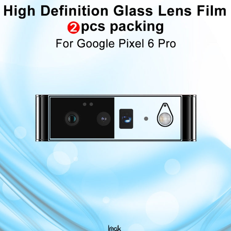 2 PCS IMAK HD  Glass Rear Camera Lens Film, For Google Pixel 6, For Google Pixel 6 Pro