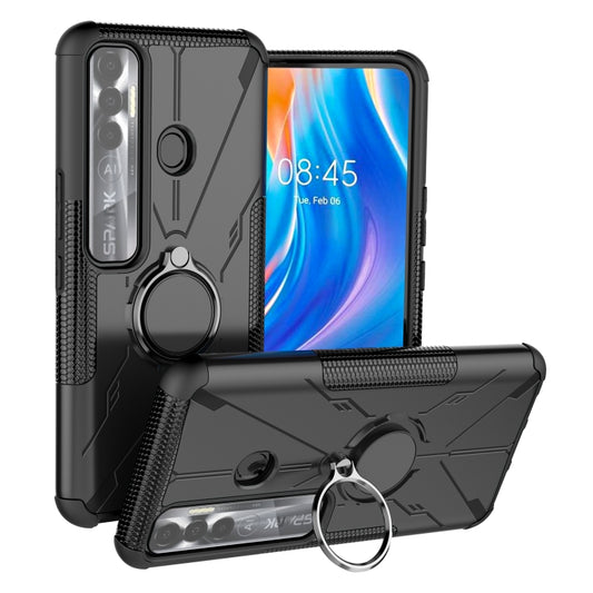 Armor Bear Shockproof PC + TPU Phone Protective Case with Ring Holder