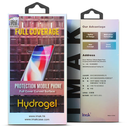 2 PCS IMAK 0.15mm Curved Full Screen Protector Hydrogel Film Back Protector