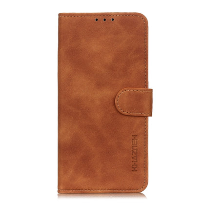 KHAZNEH Retro Texture Horizontal Flip Leather Phone Case with Holder & Card Slots & Wallet