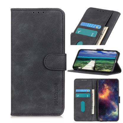 KHAZNEH Retro Texture Horizontal Flip Leather Phone Case with Holder & Card Slots & Wallet