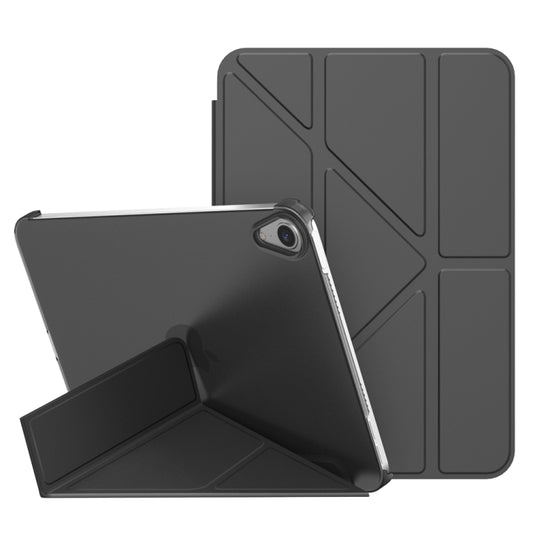 Double-sided Matte Translucent PC Deformation Tablet Leather Case with Holder & Sleep / Wake-up Function