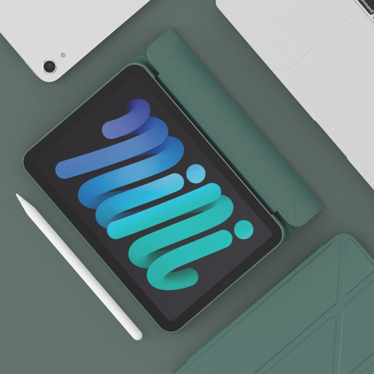 Double-sided Matte Deformation TPU Tablet Leather Case with Holder & Sleep / Wake-up Function, For iPad mini 2024 / mini 6