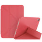 Double-sided Matte Deformation TPU Tablet Leather Case with Holder & Sleep / Wake-up Function