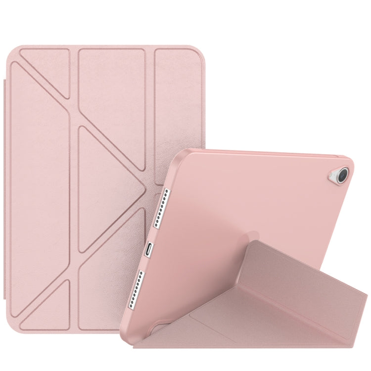 Double-sided Matte Deformation TPU Tablet Leather Case with Holder & Sleep / Wake-up Function, For iPad mini 2024 / mini 6