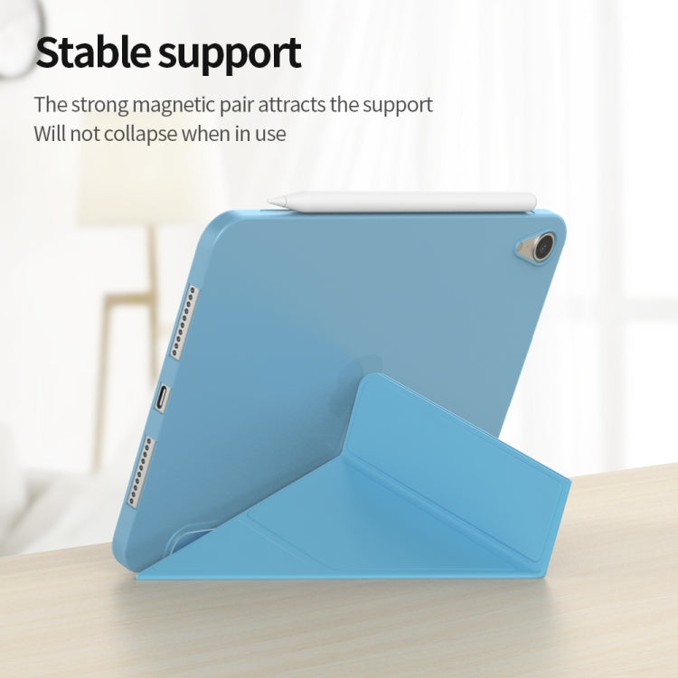 Double-sided Matte Deformation TPU Tablet Leather Case with Holder & Sleep / Wake-up Function