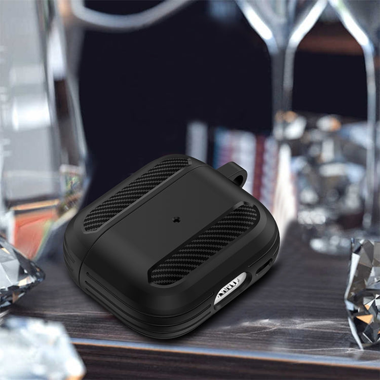 Carbon Fiber Anti-fall Earphones Protective Case, For AirPods 3