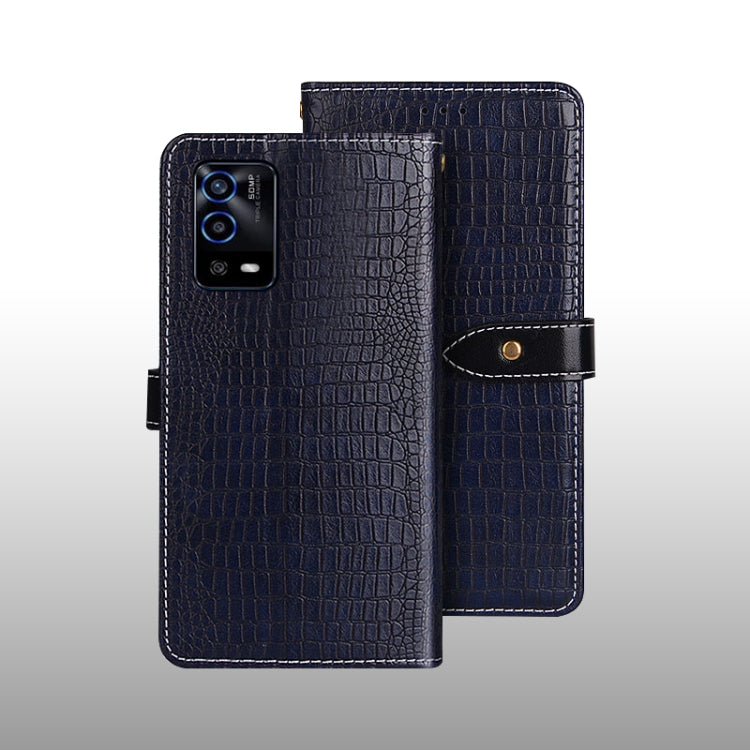 idewei Crocodile Texture Horizontal Flip Phone Leather Case