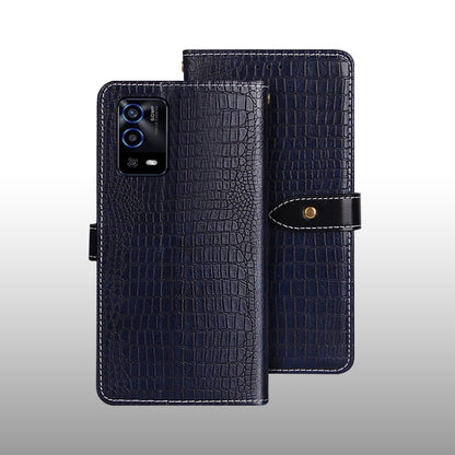 idewei Crocodile Texture Horizontal Flip Phone Leather Case