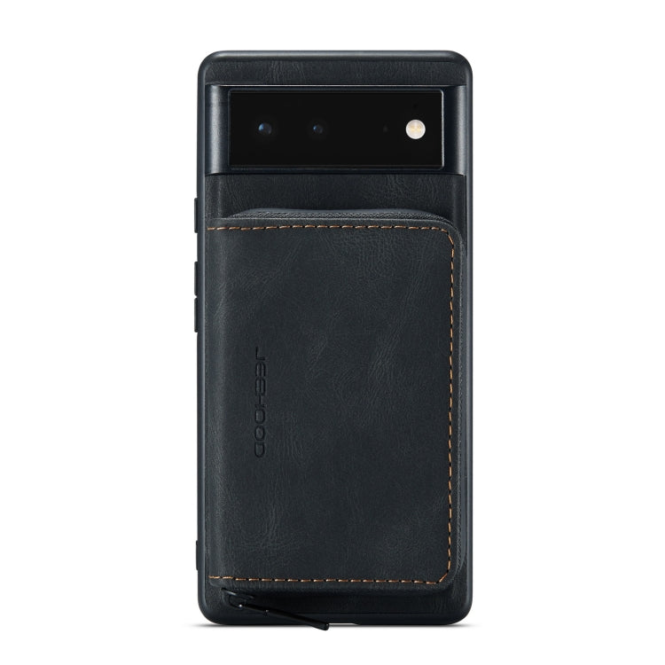 JEEHOOD Magnetic Zipper Horizontal Flip Phone Leather Case