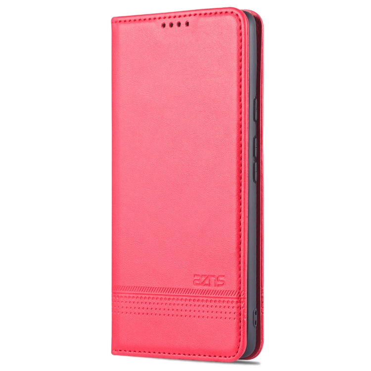 AZNS Magnetic Calf Texture Horizontal Flip Phone Leather Case