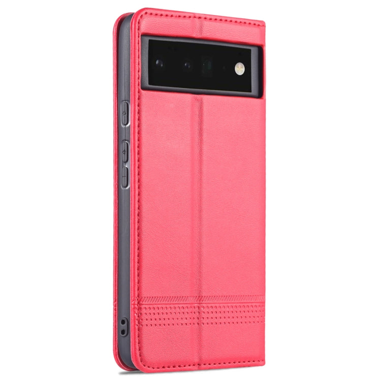 AZNS Magnetic Calf Texture Horizontal Flip Phone Leather Case