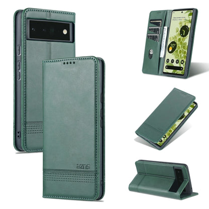 AZNS Magnetic Calf Texture Horizontal Flip Phone Leather Case