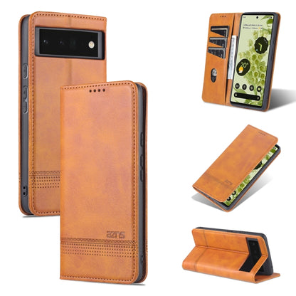 AZNS Magnetic Calf Texture Horizontal Flip Phone Leather Case
