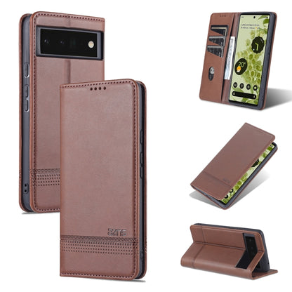 AZNS Magnetic Calf Texture Horizontal Flip Phone Leather Case