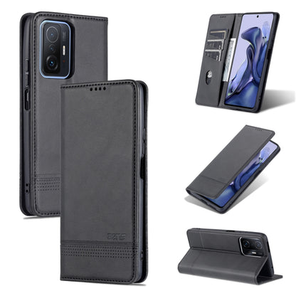 AZNS Magnetic Calf Texture Horizontal Flip Phone Leather Case
