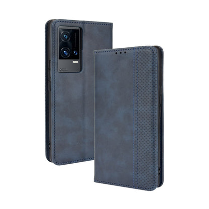 Magnetic Buckle Retro Crazy Horse Texture Horizontal Flip Phone Leather Case with Holder & Card Slots & Photo Frame, Series 2