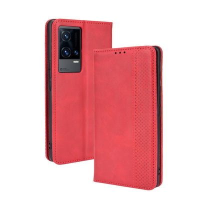 Magnetic Buckle Retro Crazy Horse Texture Horizontal Flip Phone Leather Case with Holder & Card Slots & Photo Frame, Series 2